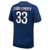 Maillot de Foot Paris Saint-Germain Zaire Emery 33 Domicile 2024-25